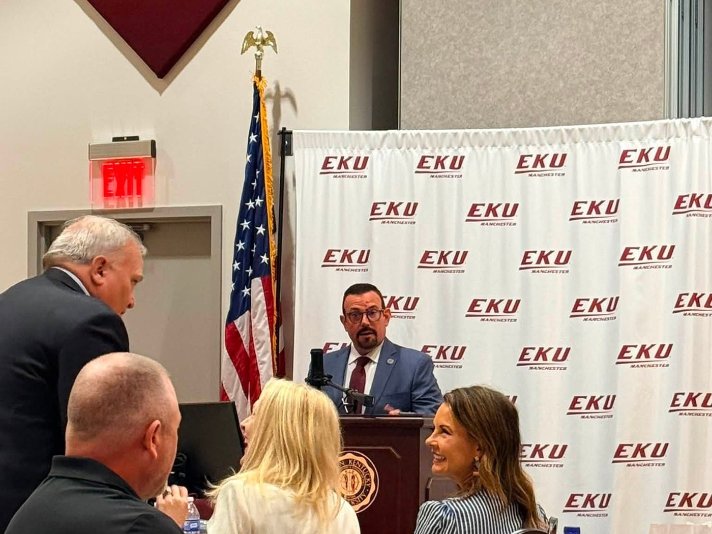 Guest speaker at a chamber membership meeting
